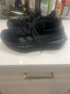 Mens Black Adidas NMD S1 Athletic Sneakers